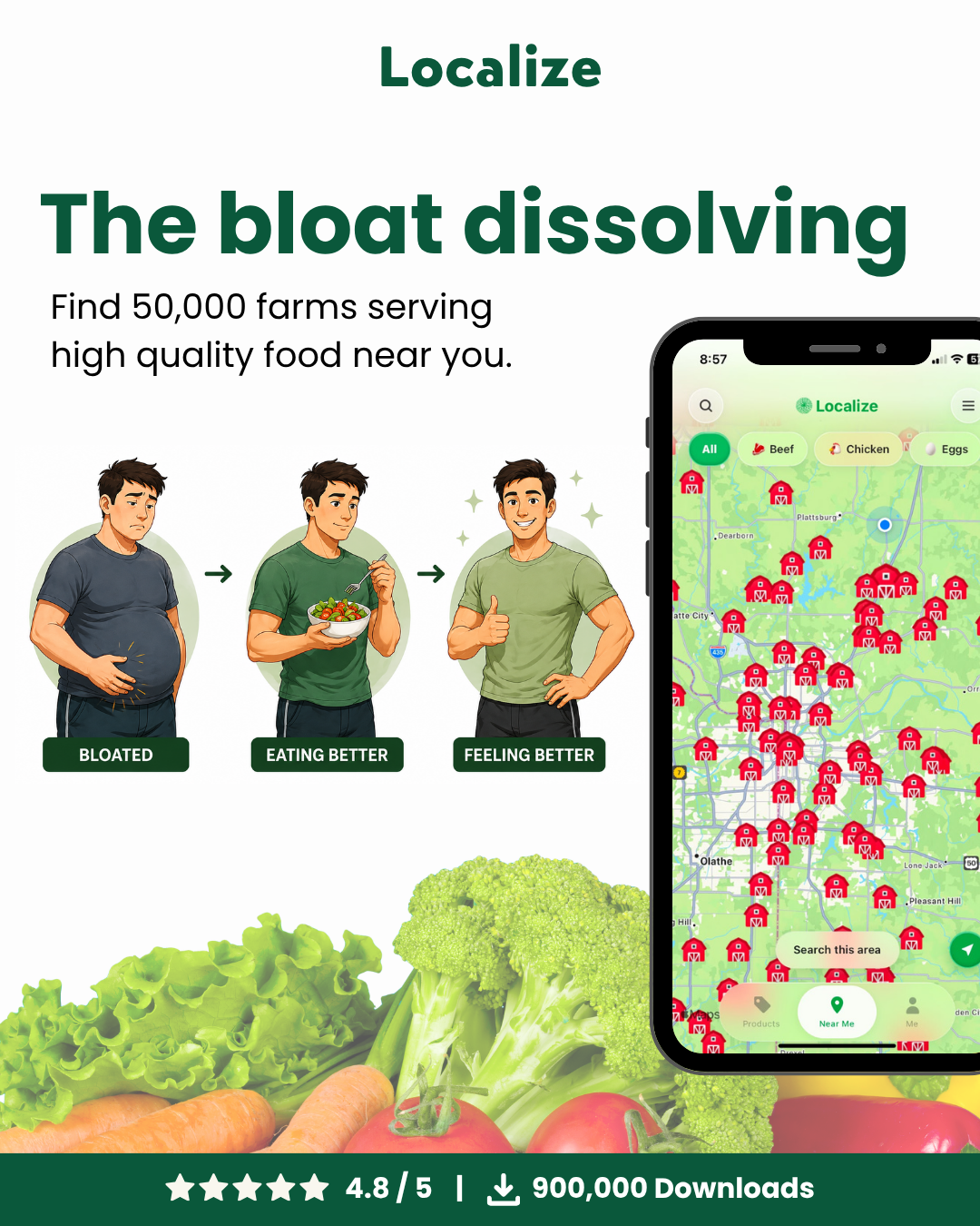 Localize - Farmers Market Facebook ad