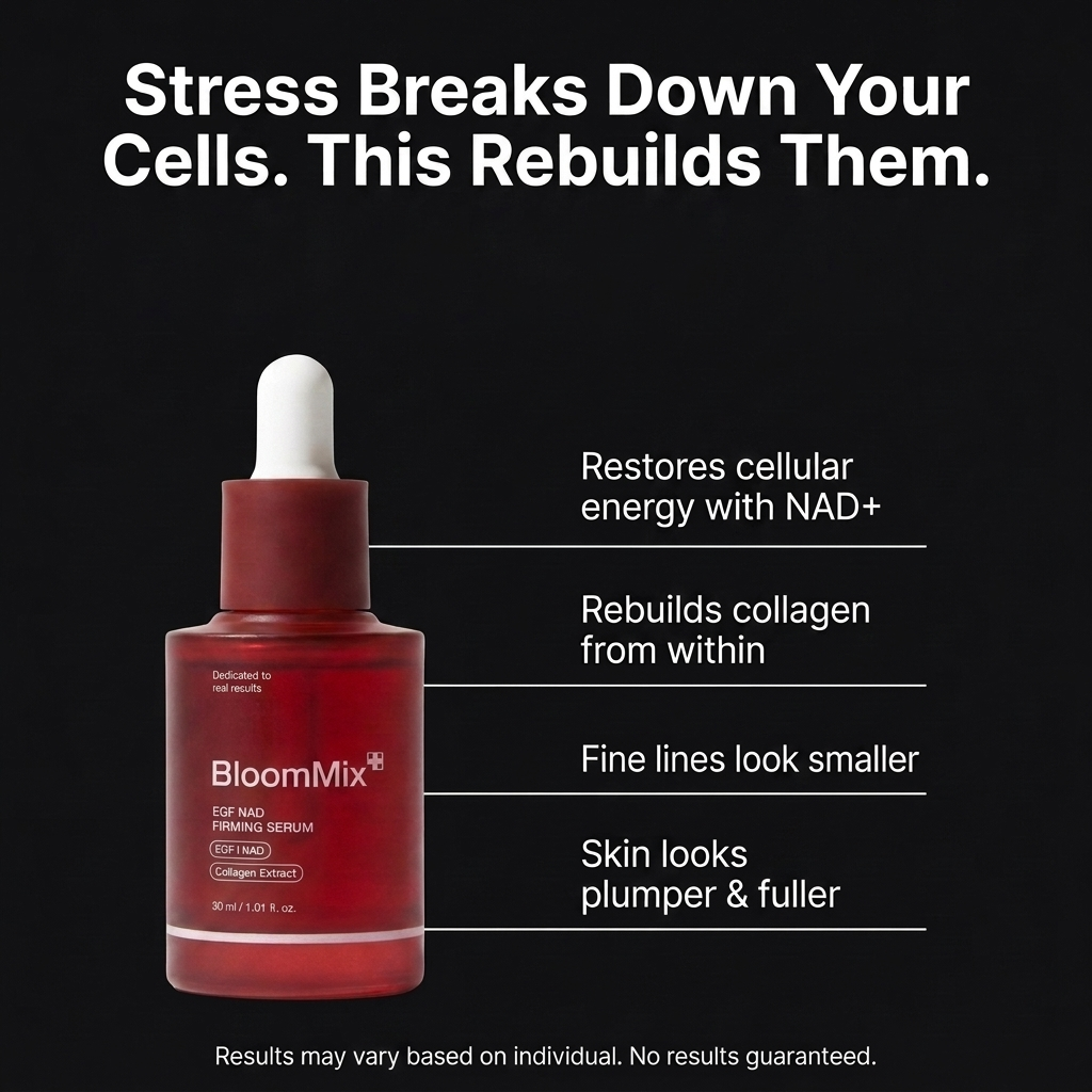 BloomMix Facebook ad: I am FINALLY seeing my skin the way it looked before…