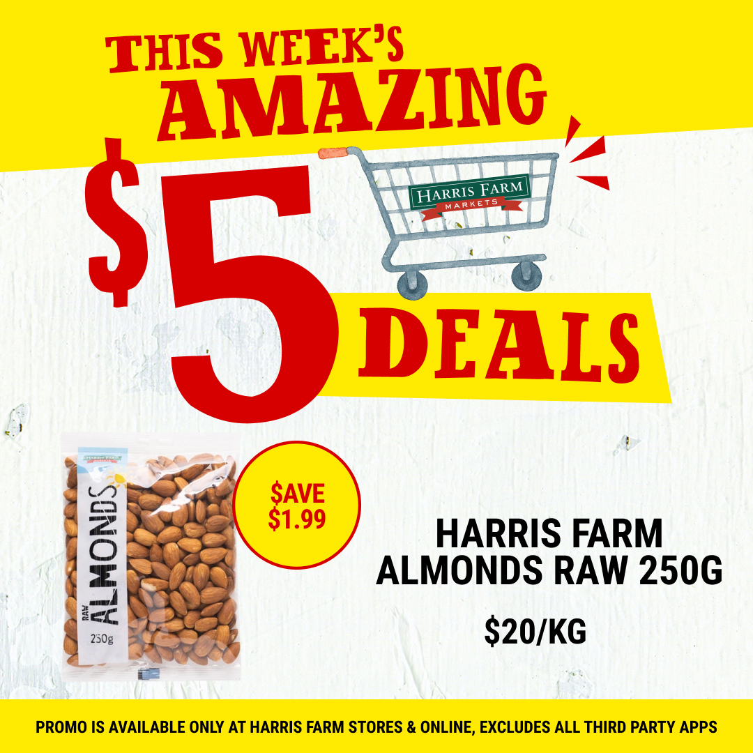 Harris Farm Markets Facebook ad: $5 Deals. Ends 6 Oct 2026