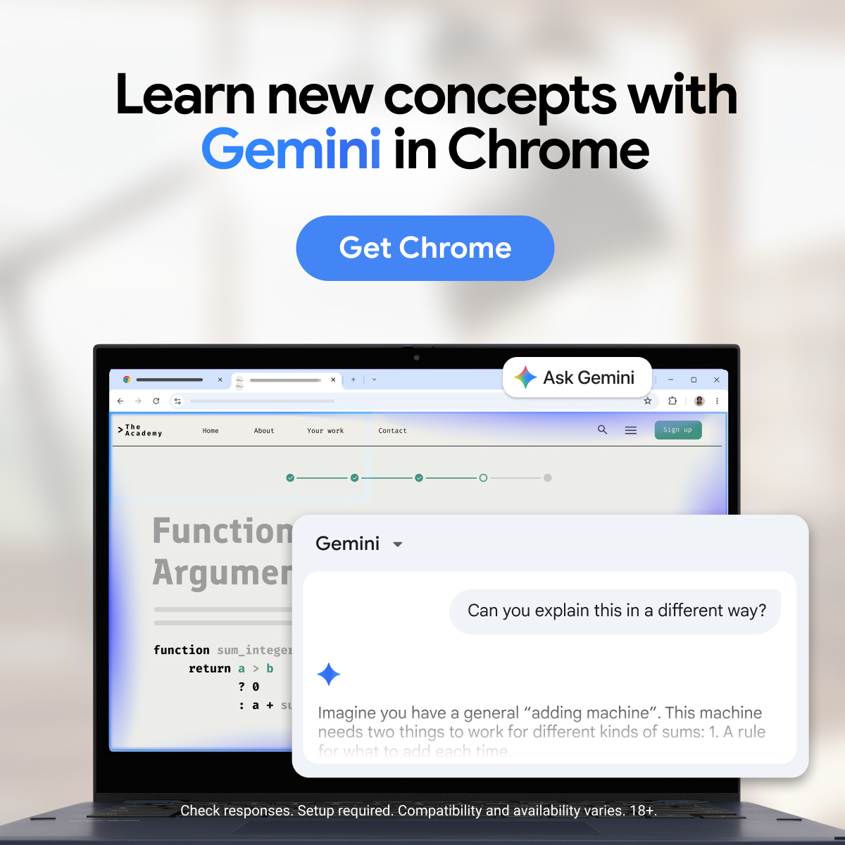 Google Chrome Facebook ad: Get Google Chrome