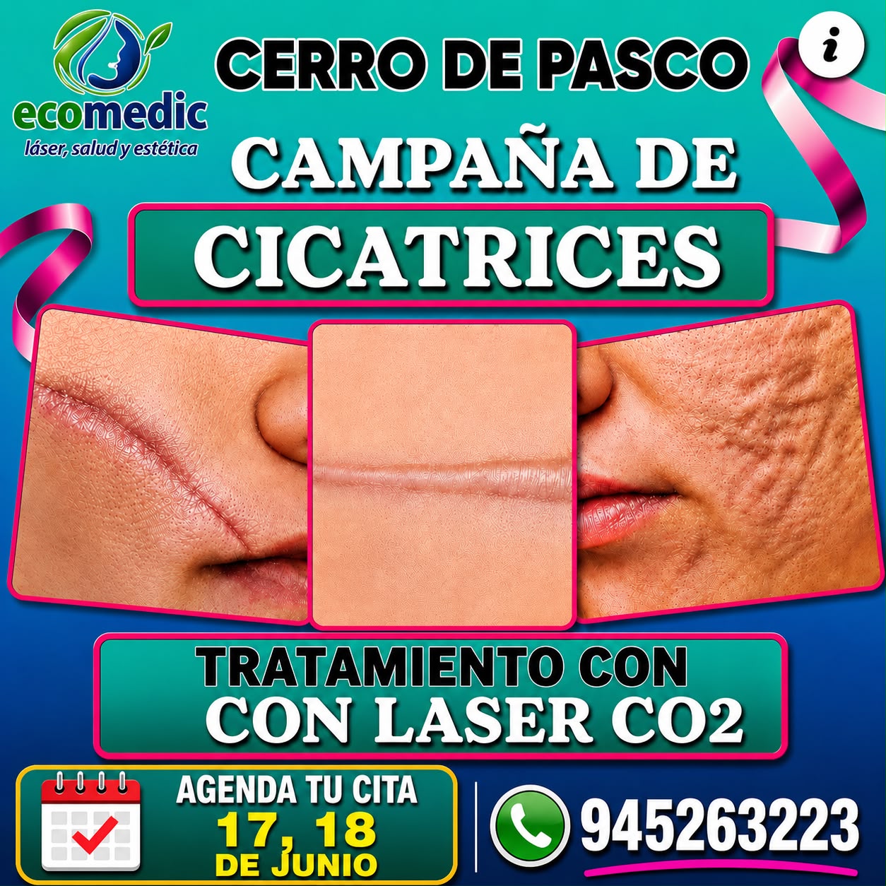 Ecomédic Láser y Estética Integral Facebook ad: QUIERO UNA CITA!