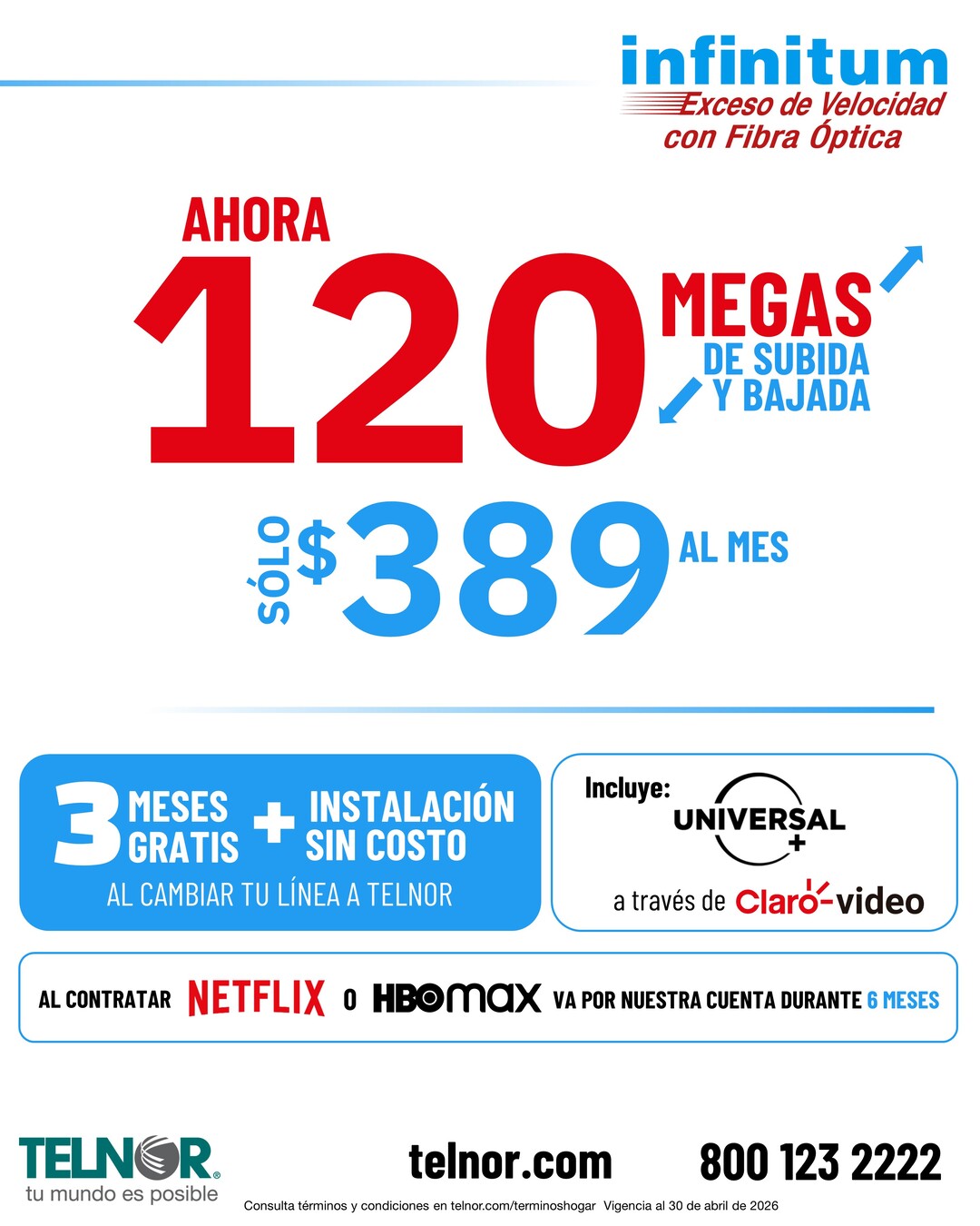 Telnor Facebook ad: ¡Contrátalo ahora!