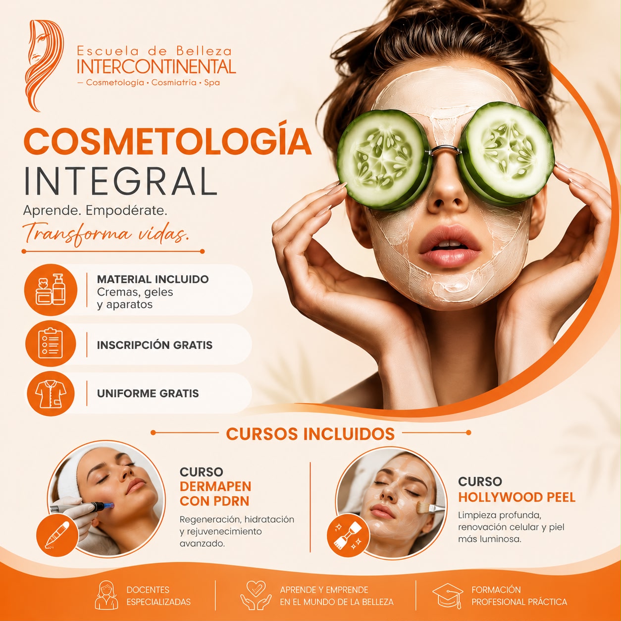 Escuela de Belleza Intercontinental Facebook ad