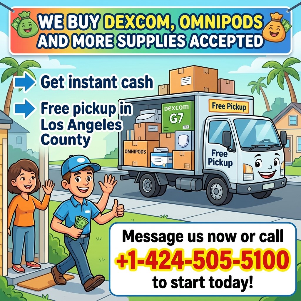 CAC Test Strip Buyer - California Facebook ad: Have extra Dexcom, Omnipods, or other diabetic supplies?