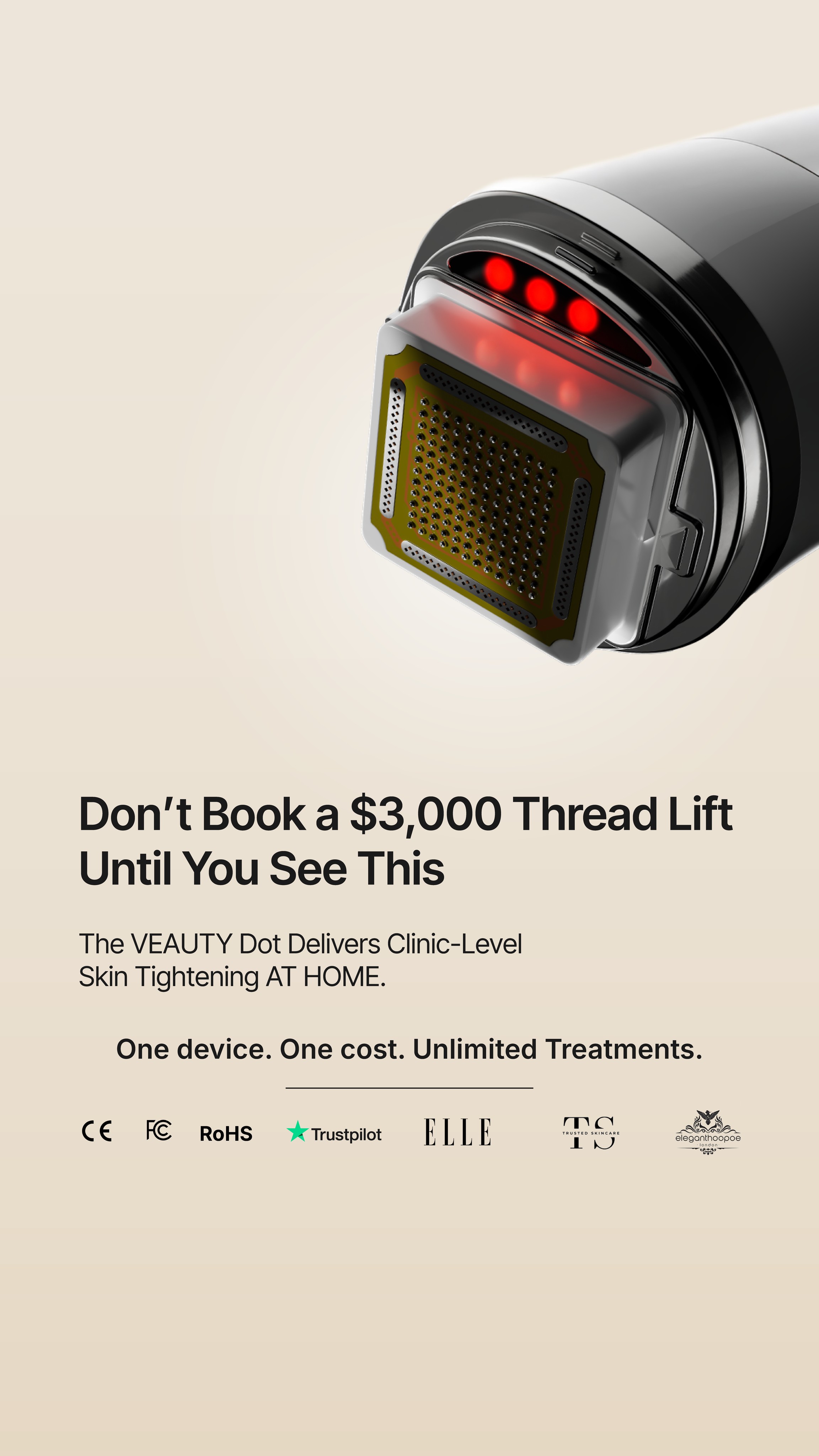 Veauty Facebook ad