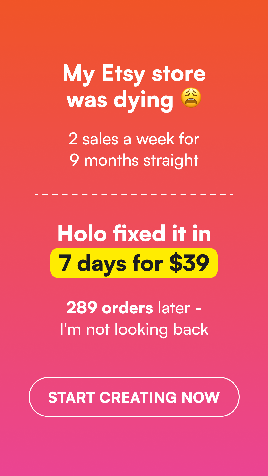 Holo Facebook ad