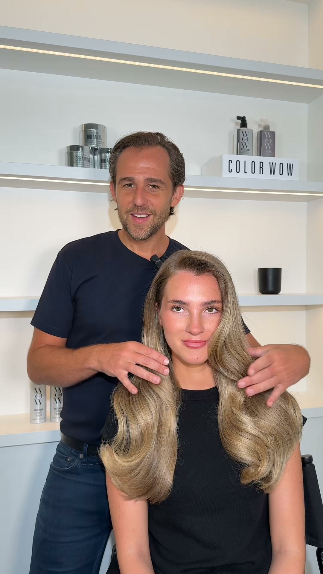 Color Wow Facebook ad: Shop Money Laundering Shampoo + Glossing Conditioner