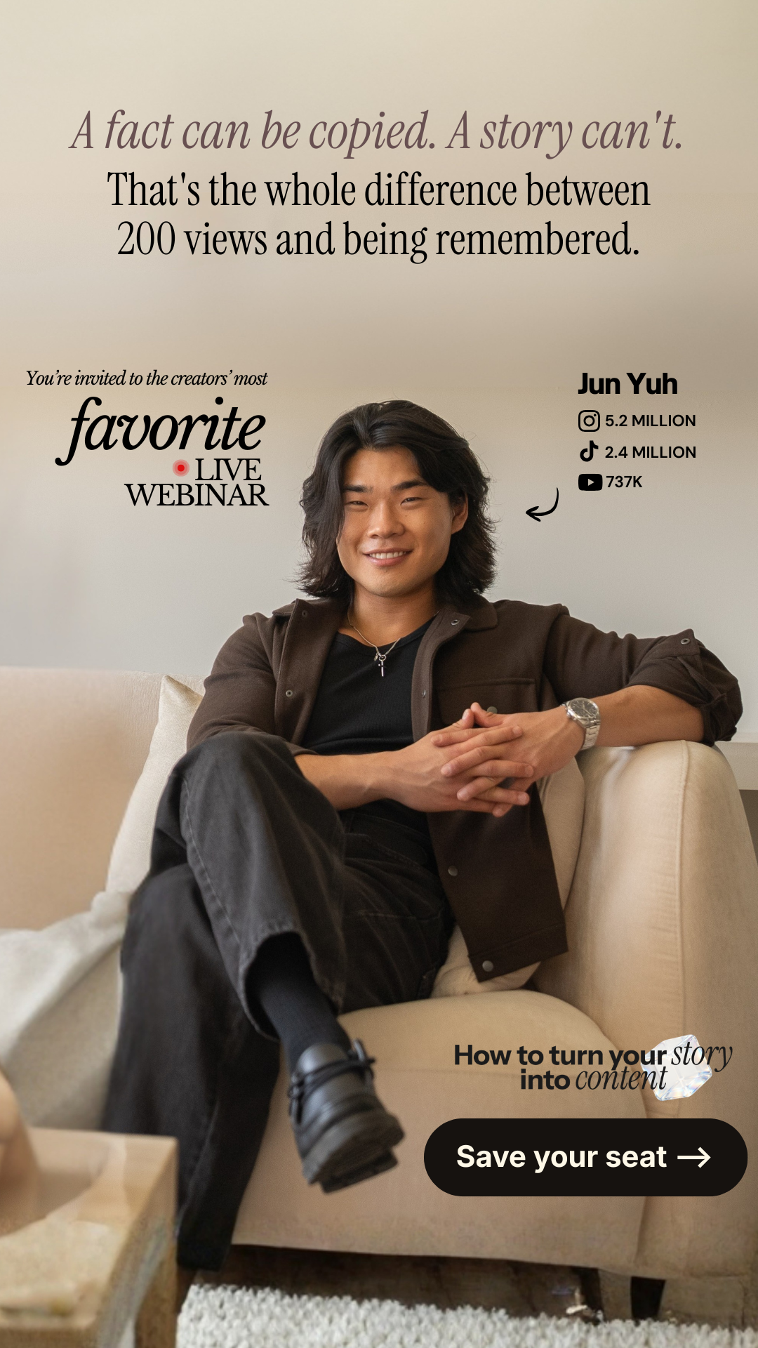 Jun Yuh Facebook ad