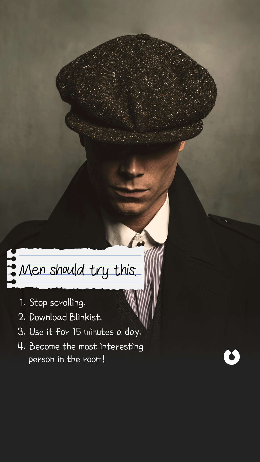 Blinkist Facebook ad