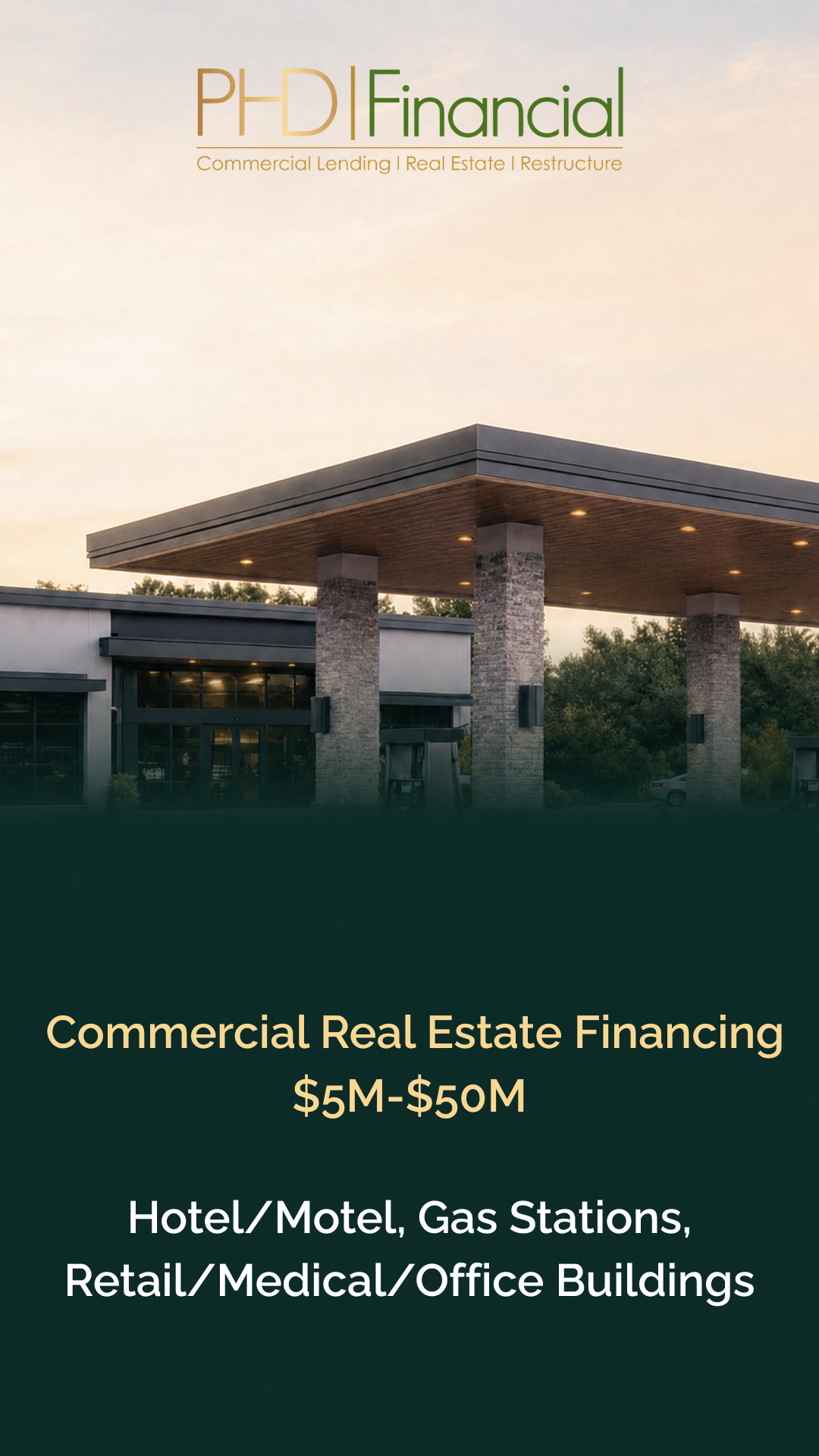PHD Financial Facebook ad: Fund Your Next CRE Deal