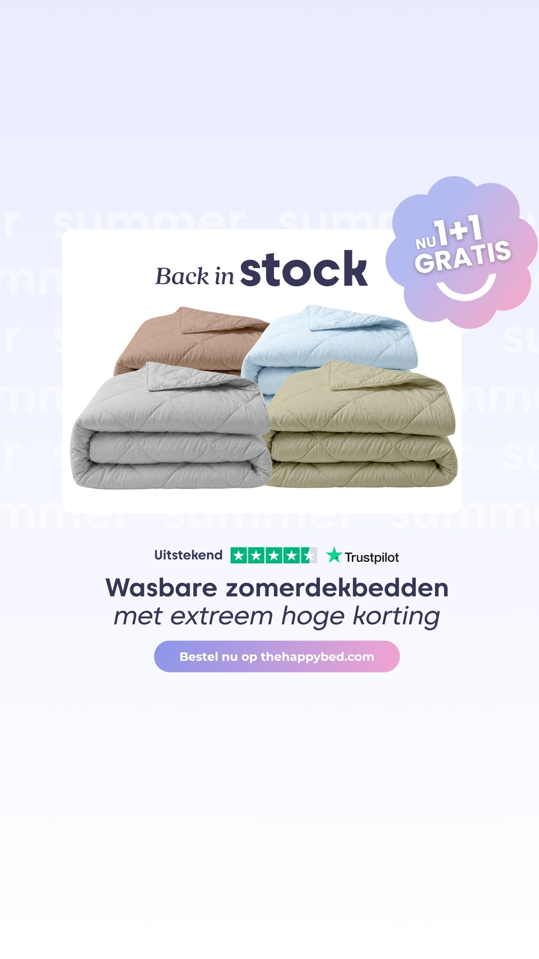 HappyBed Facebook ad