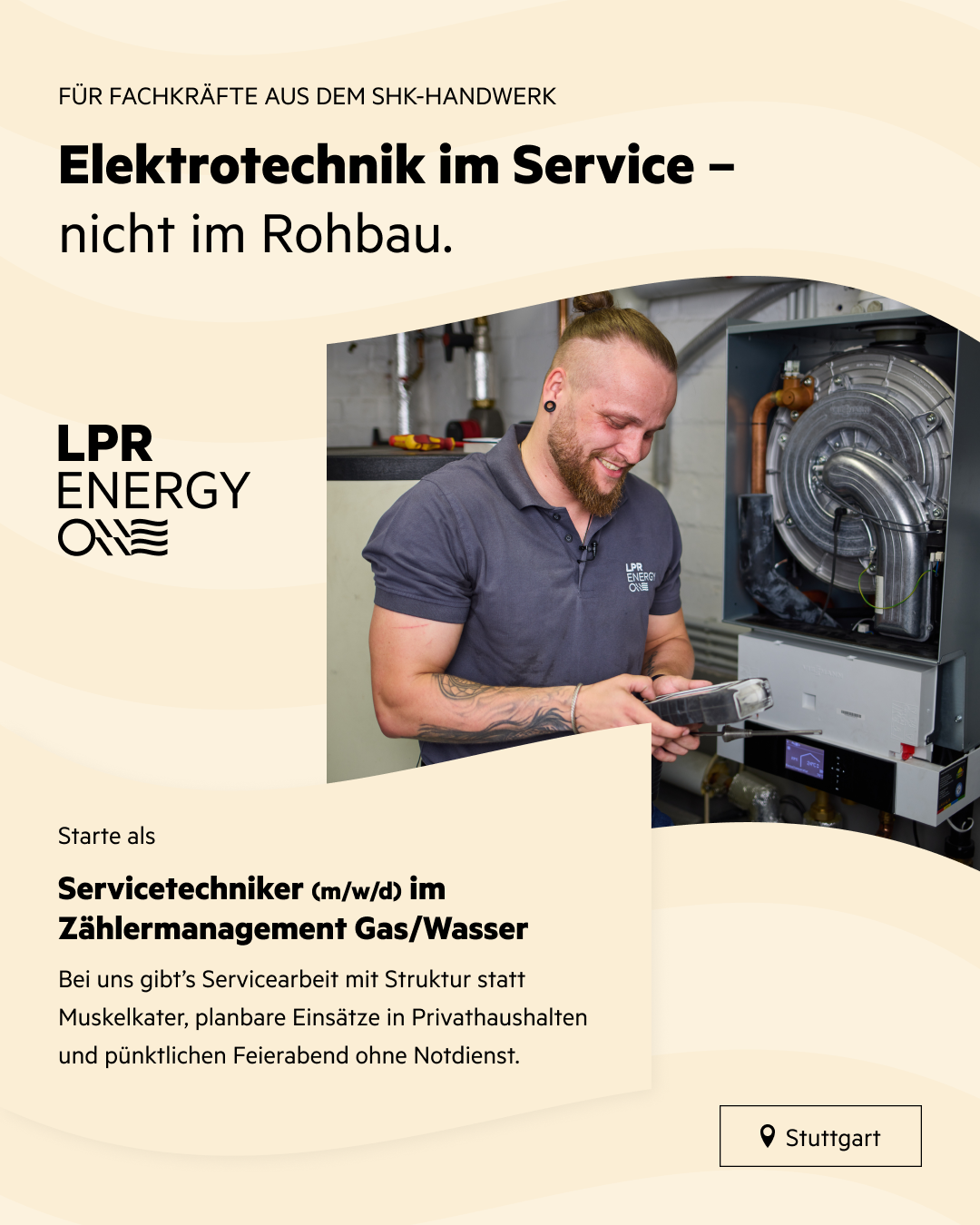 Zukunft - Karriere Facebook ad: Wir suchen: Servicetechniker Zählermanagement Gas / Wasser…