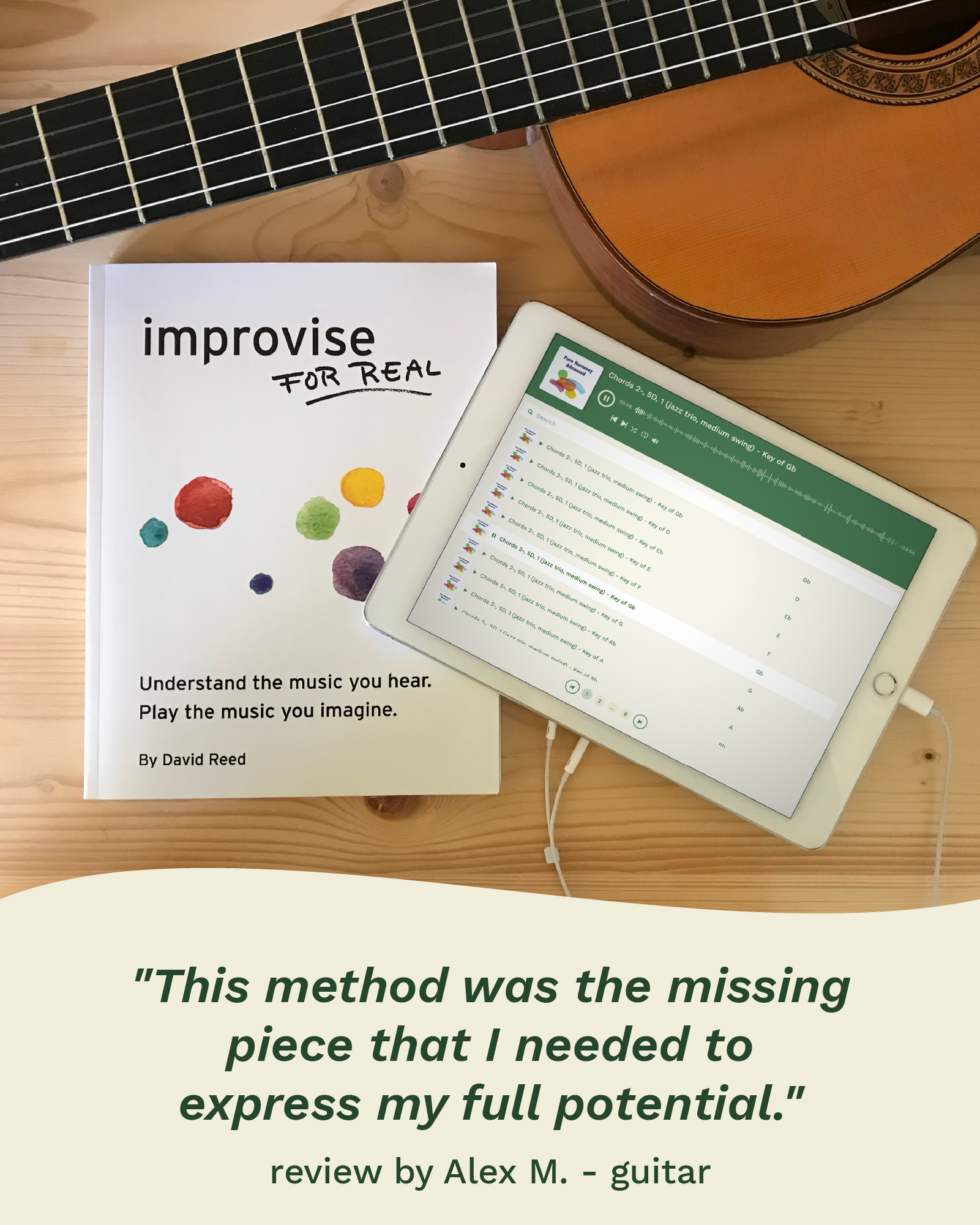Improvise for Real Facebook ad: Stop playing scales. Start playing music!