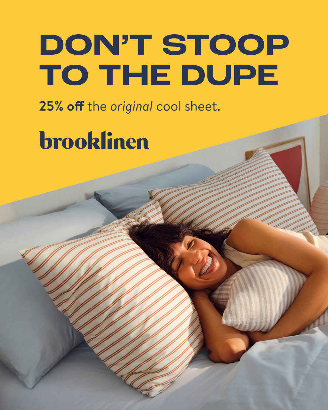 Brooklinen Facebook ad