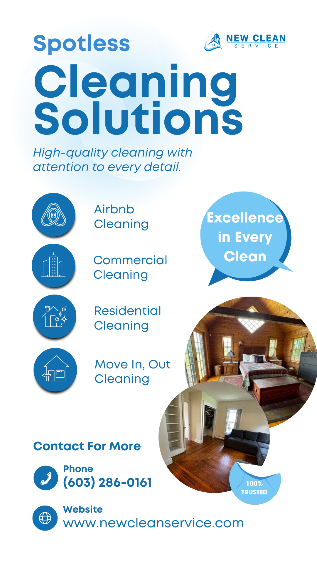 New Clean Service Facebook ad