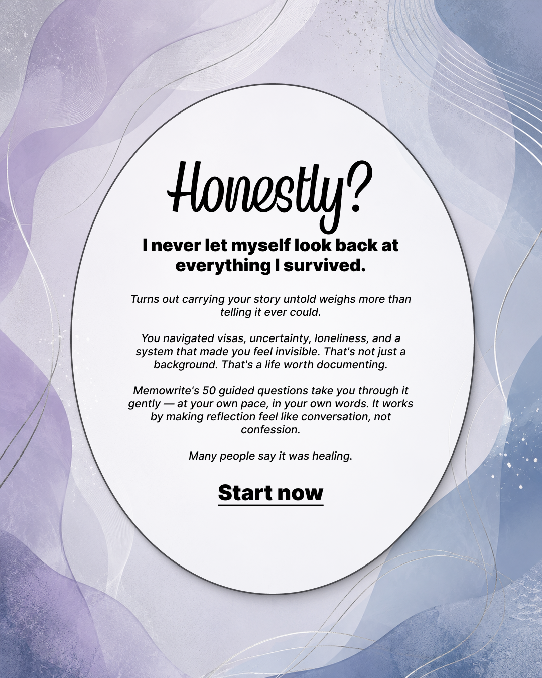 Memowrite Facebook ad