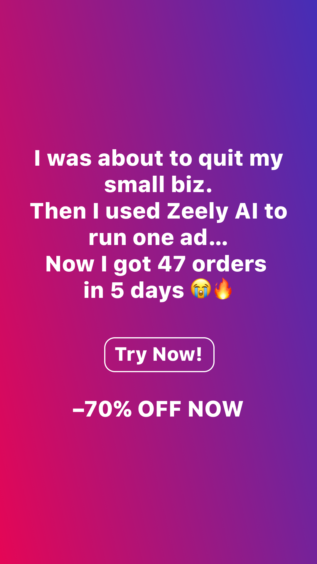 Zeely Facebook ad