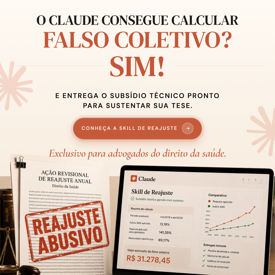 Elton Fernandes - Advocacia Especializada em Saúde Facebook ad: Claude Skill - Summit Direito da Saúde