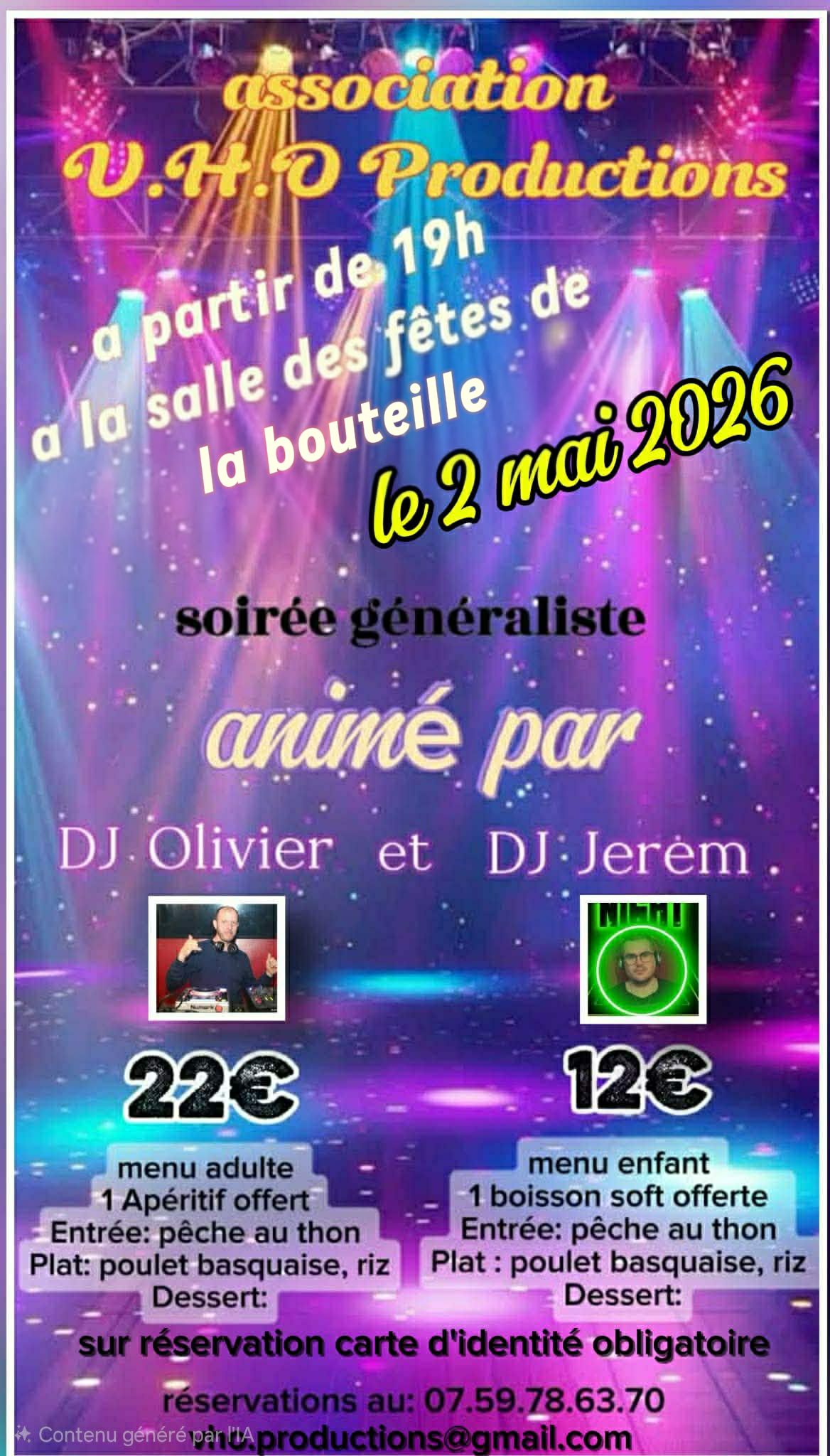 Association V.H.O Productions Facebook ad: Rendez vous le 2 mai a la salle…