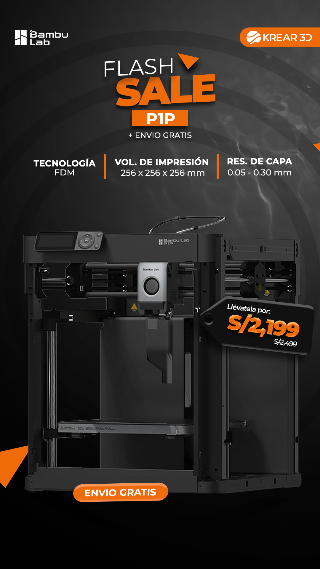 Krear 3D - Impresoras 3D Facebook ad from Jun 11, 2026