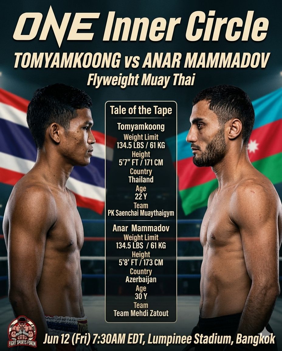 Fight Sports Forum Facebook ad: ONE Inner Circle Superfan Fights: TOMYAMKOONG vs MAMMADOV