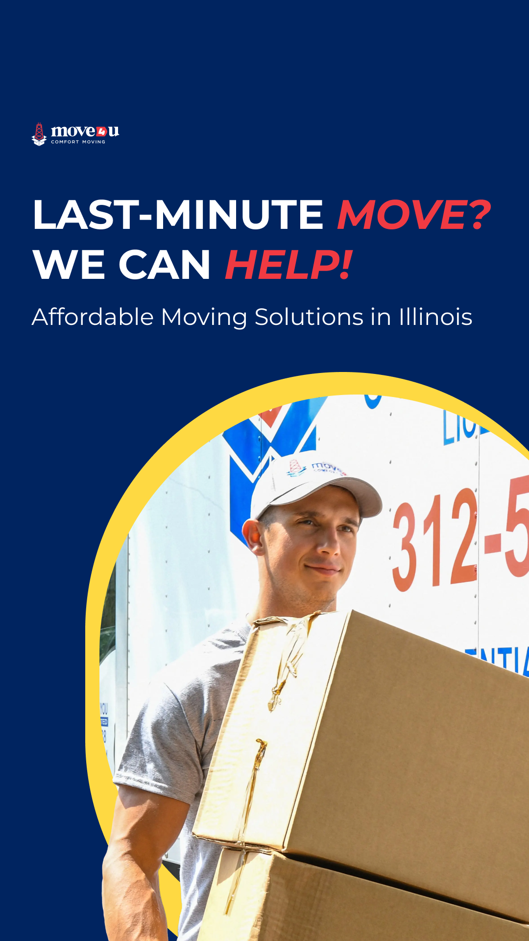 Move4U movers/Move For You Inc. Facebook ad from Jan 16, 2026