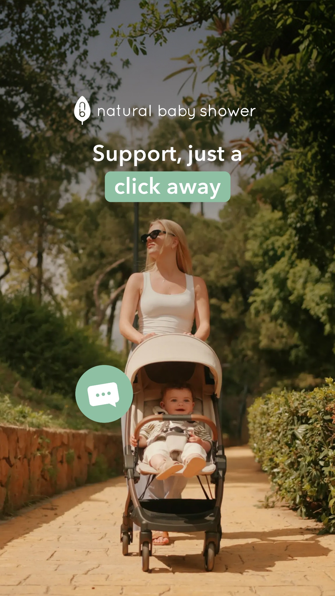 Natural Baby Shower Facebook ad