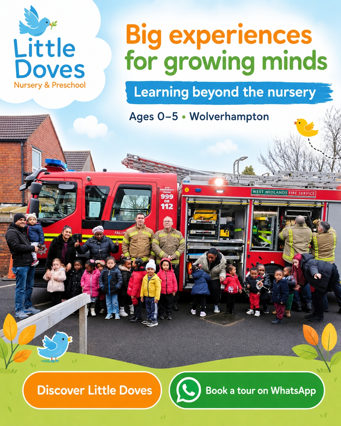 little doves nursey and pre school Facebook ad