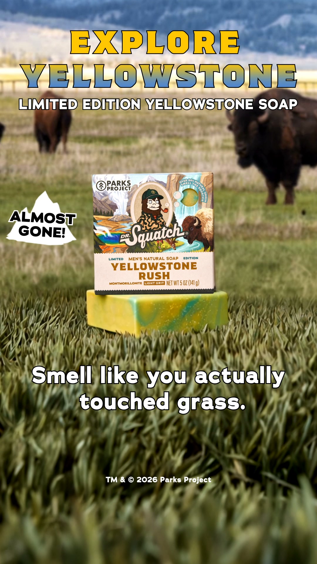 Dr. Squatch Facebook ad: NEW: NATIONAL PARK SOAP