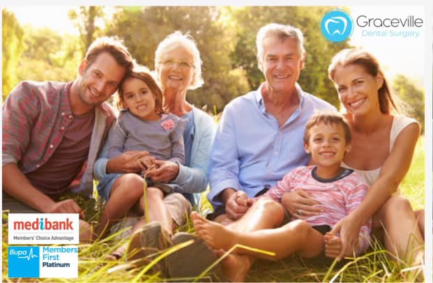 Graceville Dental Surgery Facebook ad: **No Gap Checkup and Clean - Medibank, Bupa…