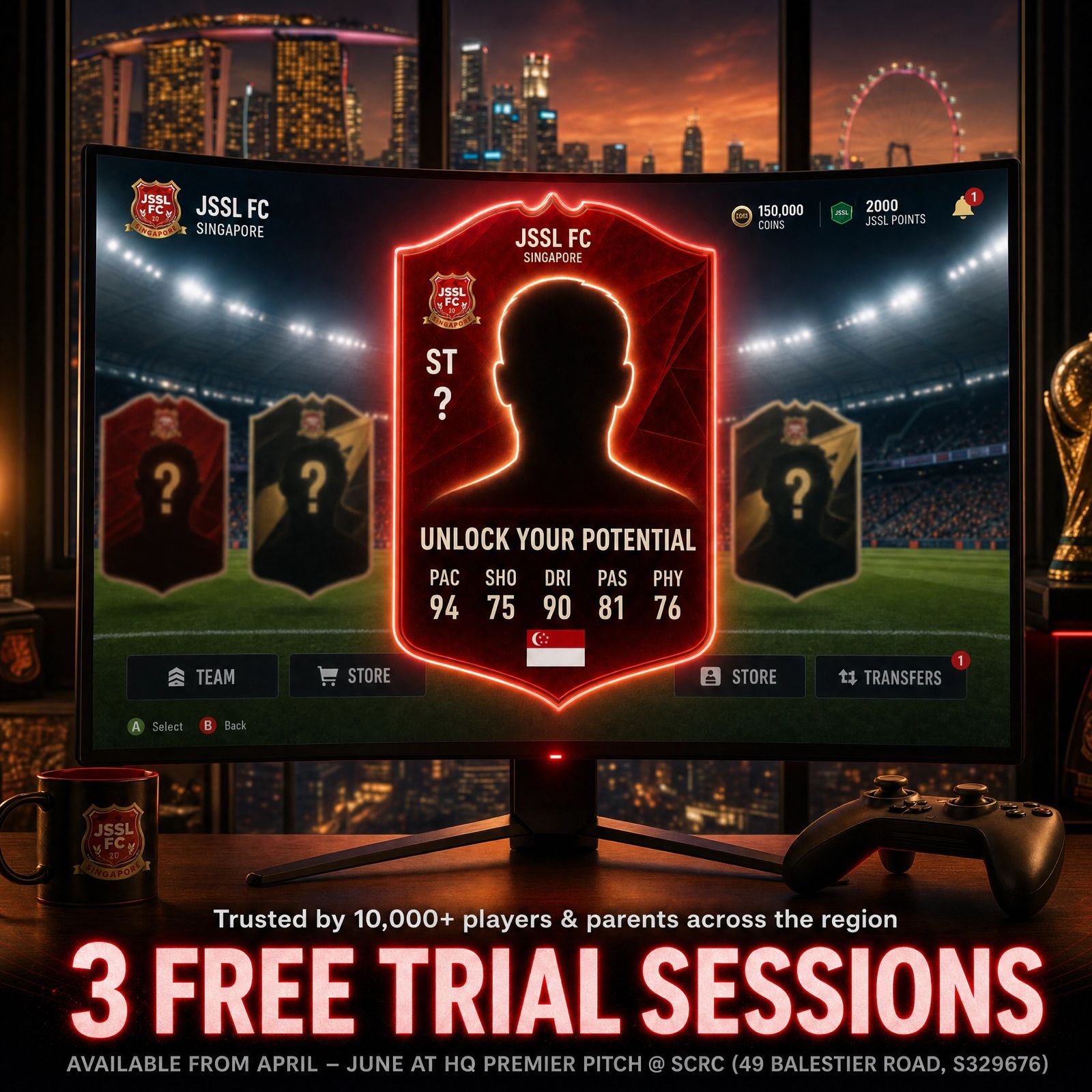 JSSL Singapore Facebook ad: How to Book Your Free Trials: