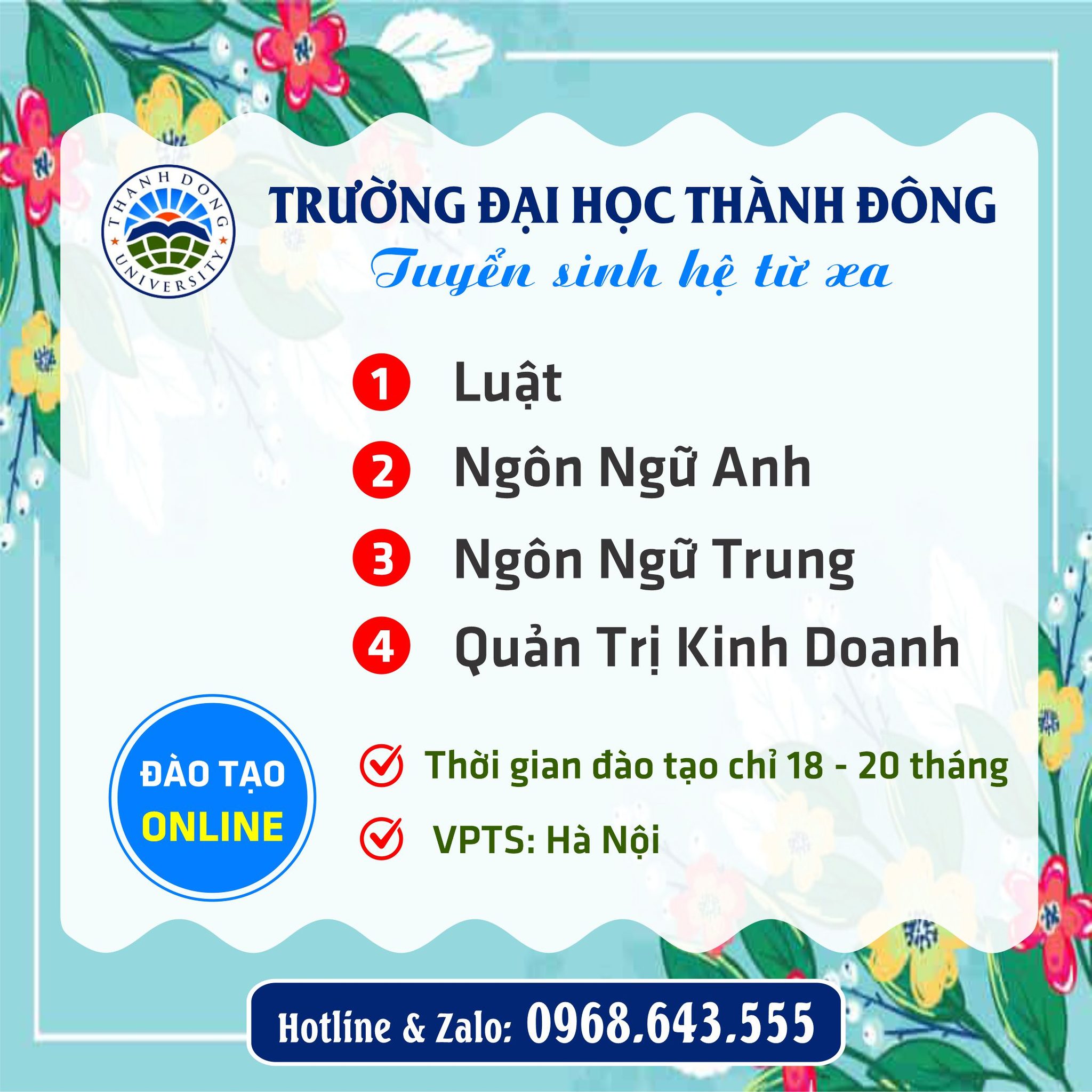 Tuyển Sinh Đại Học Từ Xa -Trường Đại Học Thành Đông Facebook ad: TRƯỜNG ĐẠI HỌC THÀNH ĐÔNG TUYỂN SINH ĐẠI…