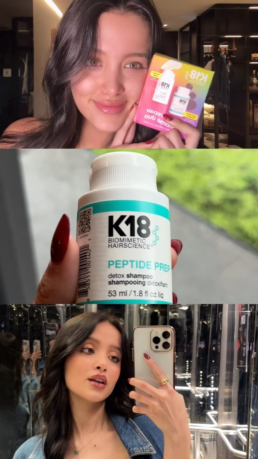 k18hair.col Facebook ad: Hair reset en proceso…