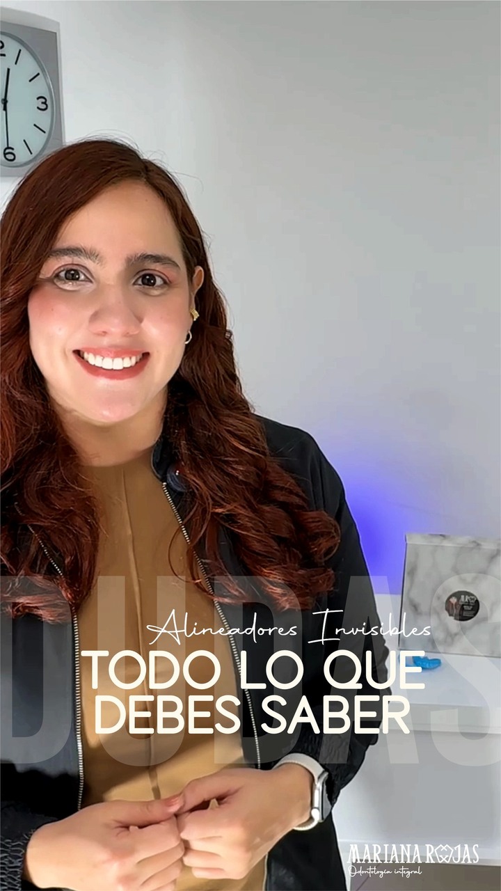 Od. Mariana Rojas Facebook ad: ¿Te genera incertidumbre iniciar un proceso con alineadores…