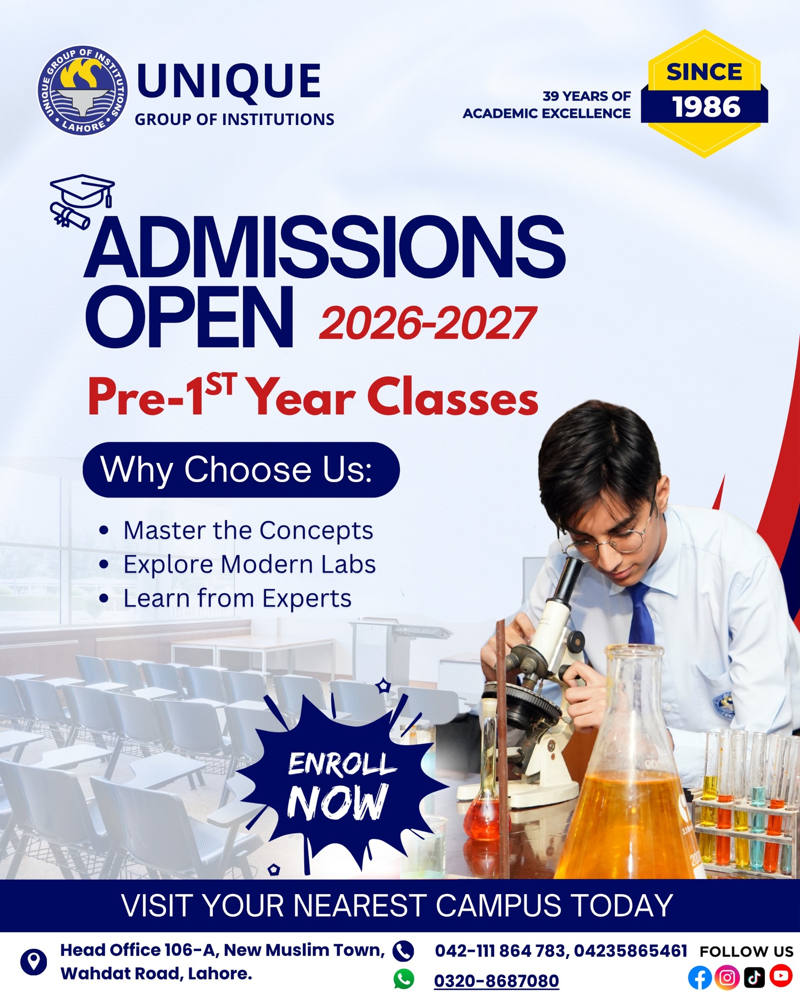 Unique Group of Institutions - UGI Facebook ad: Start Your Success Story with Unique Group of…