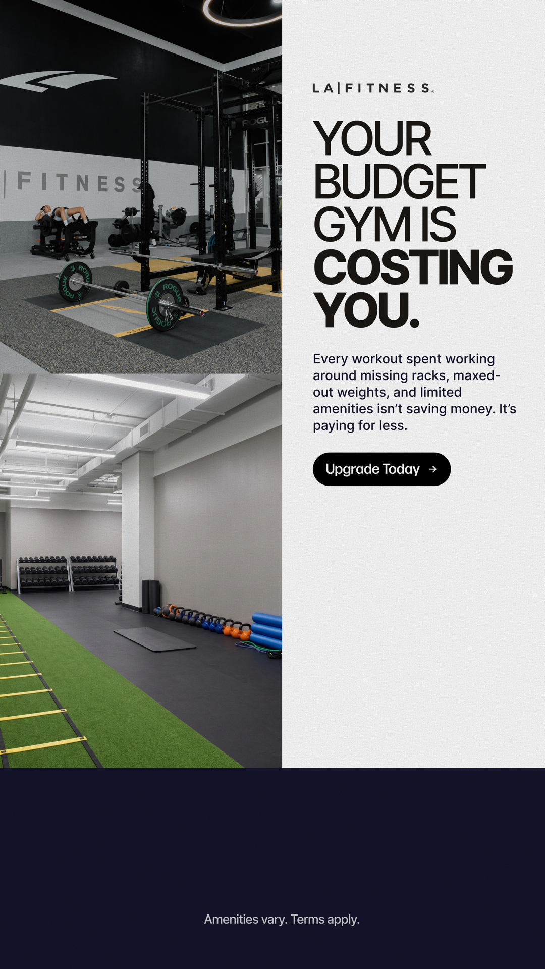 LA Fitness Facebook ad
