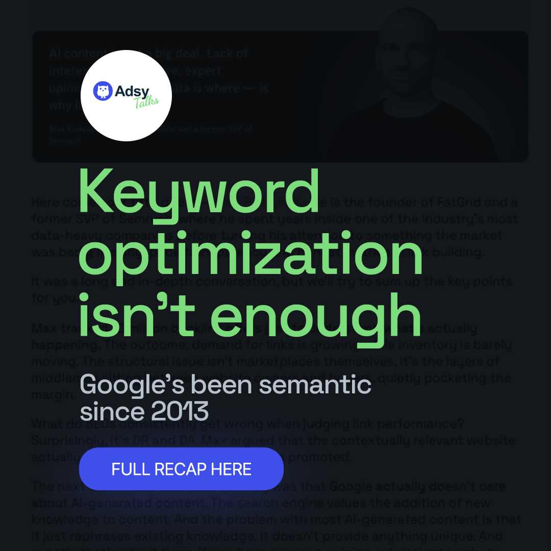 ADSY Content Marketing Platform Facebook ad