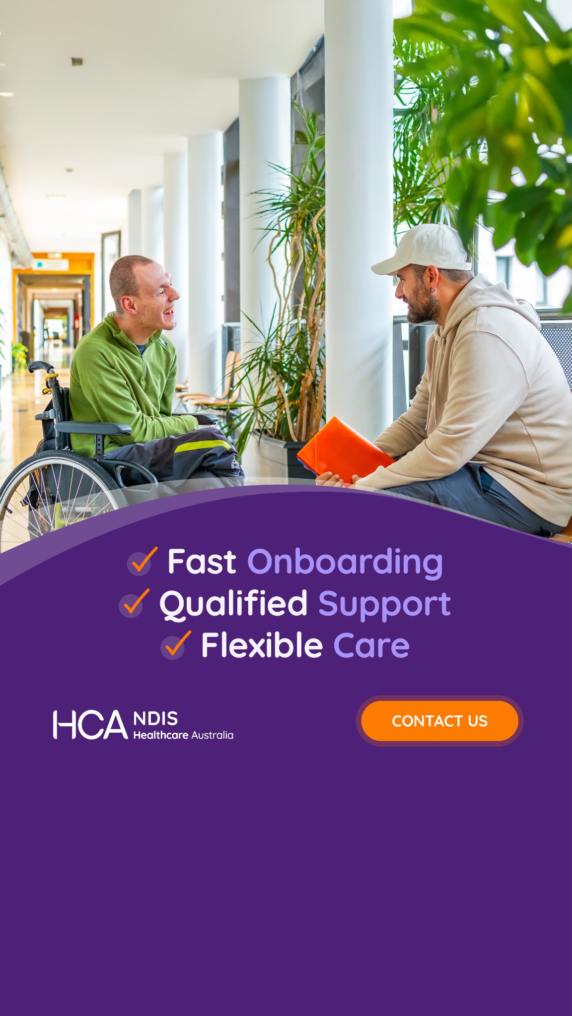 HCA NDIS Facebook ad