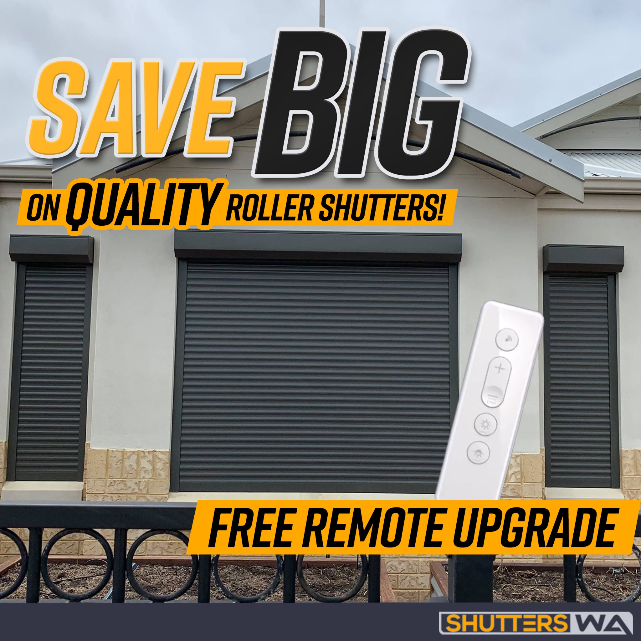 Shutters WA Facebook ad: SAVE BIG With FREE Installation