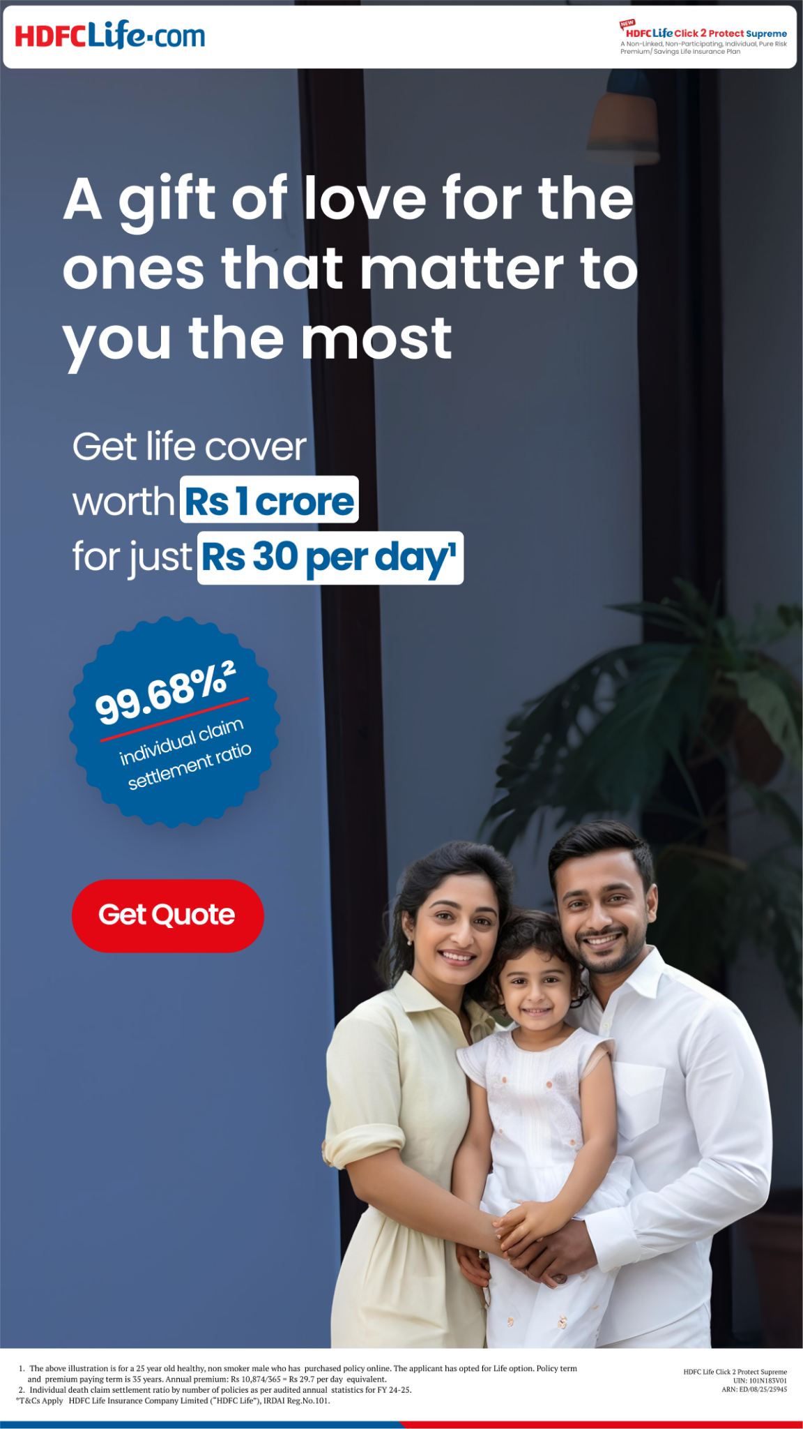 HDFC Life Facebook ad