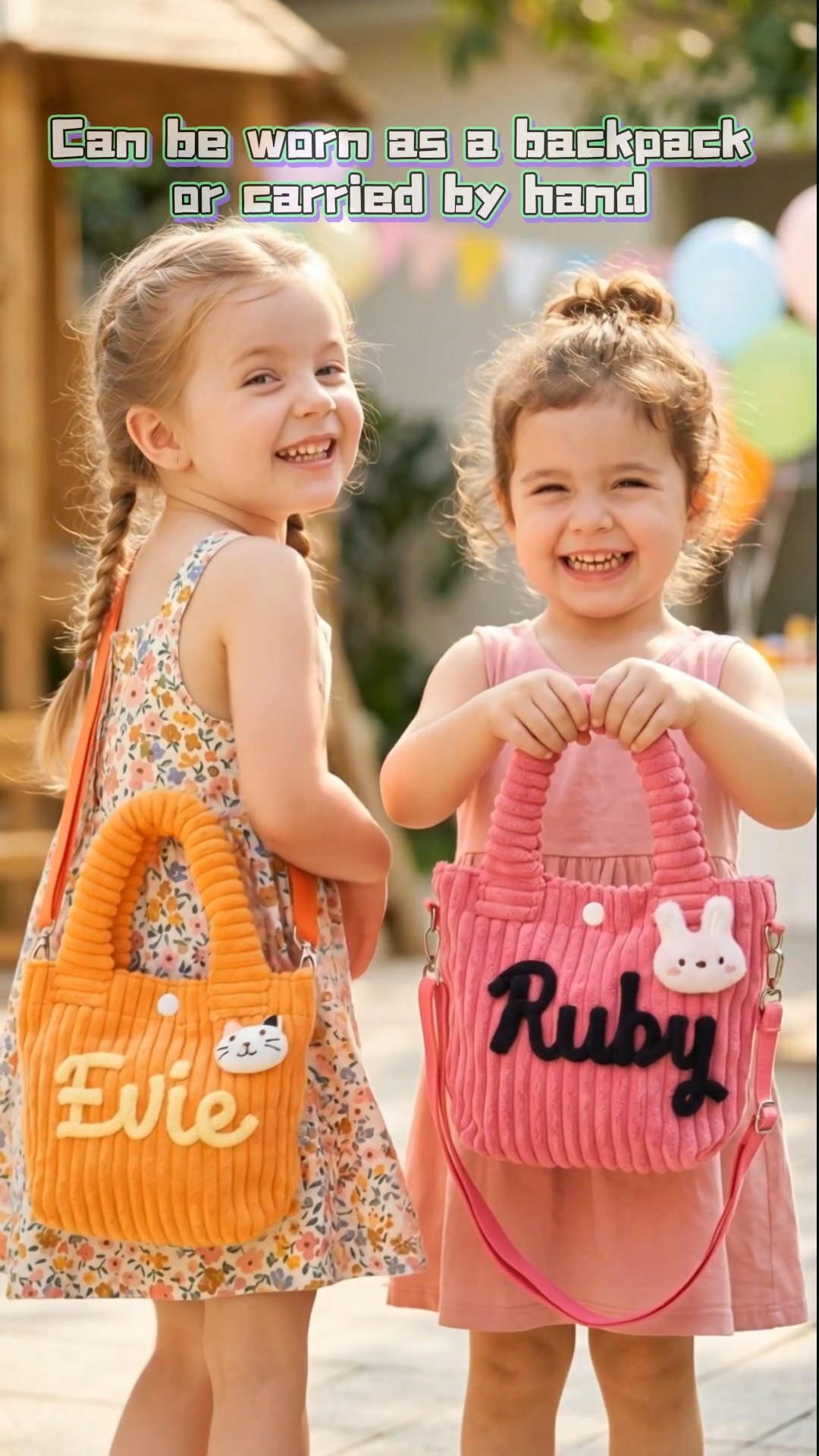 Joymemento Facebook ad: Personalized Toddler Purse with Cute Charm Custom Name…