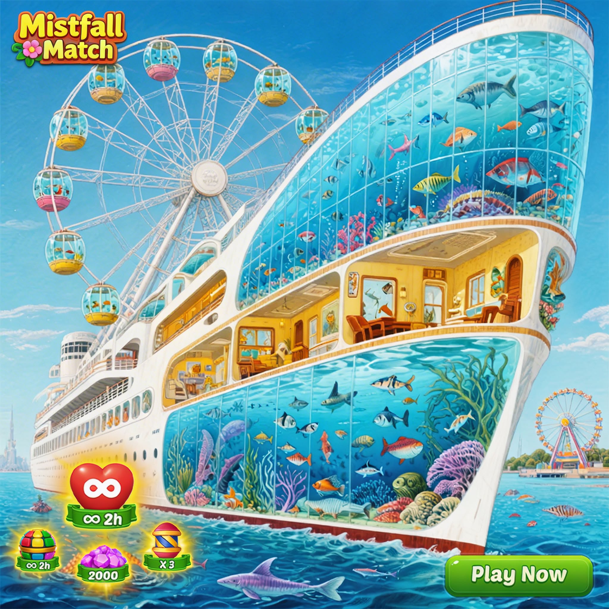 Mistfall Match - Marketing Facebook ad