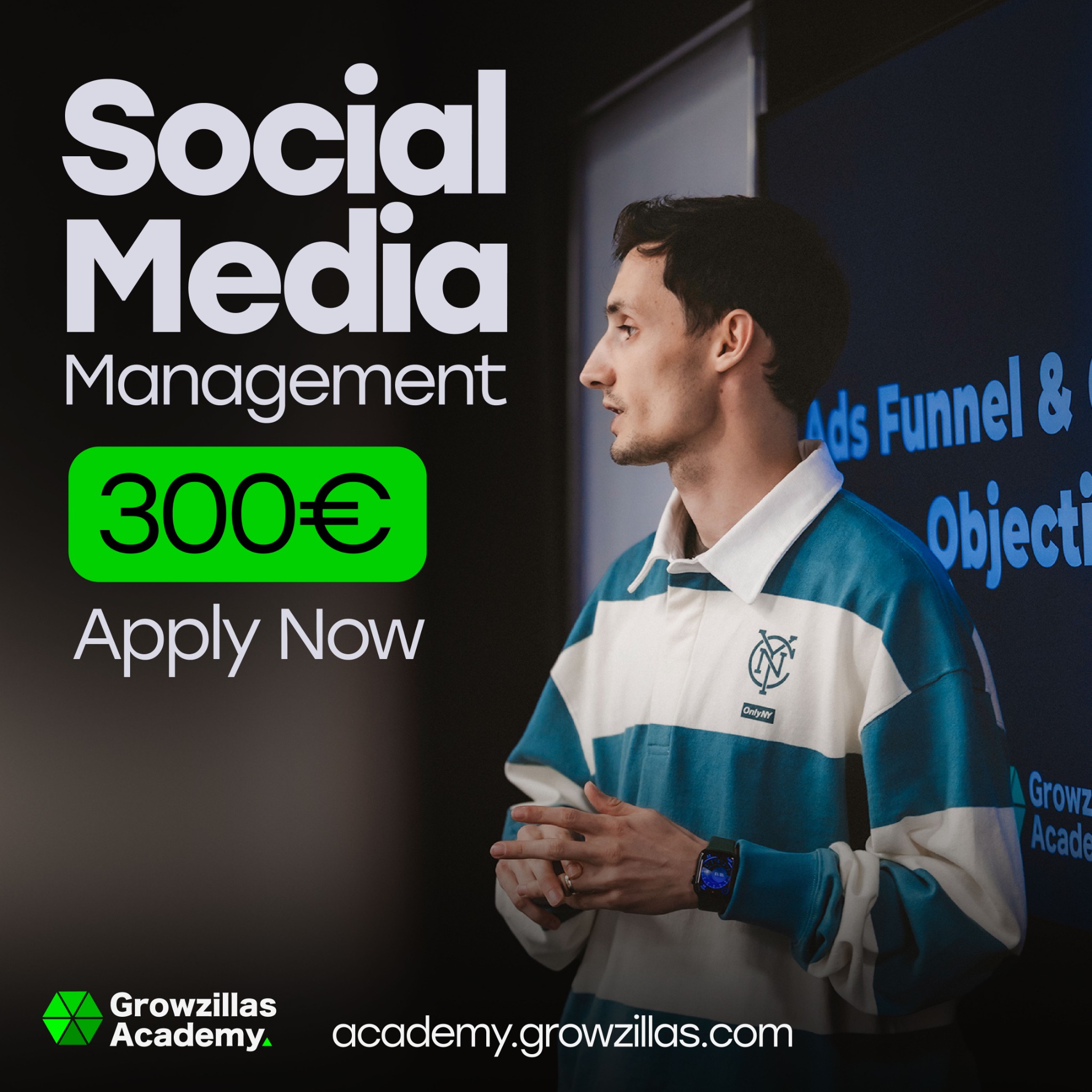 Growzillas Academy Facebook ad from Apr 22, 2026