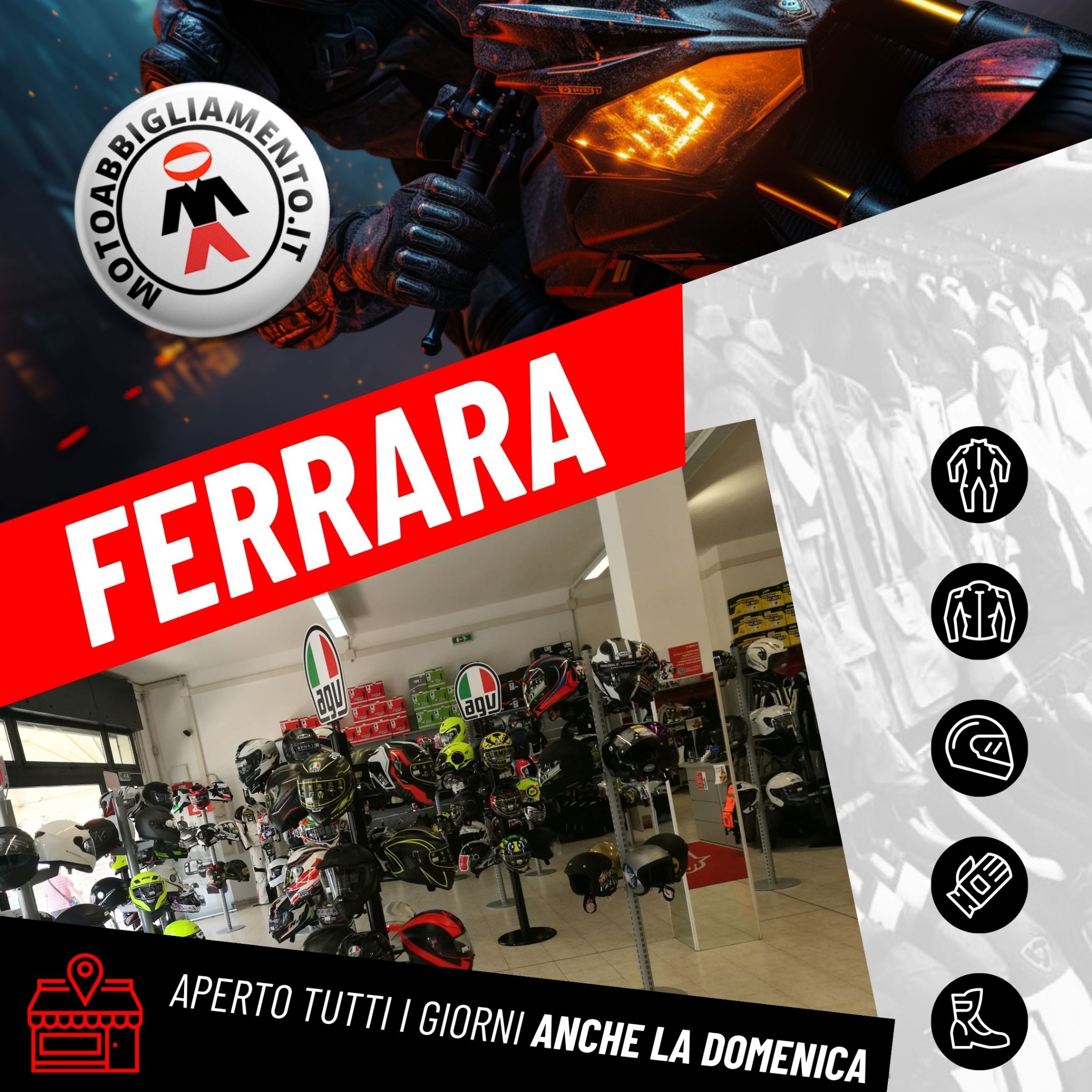 Motoabbigliamento.it Facebook ad from Jan 7, 2025