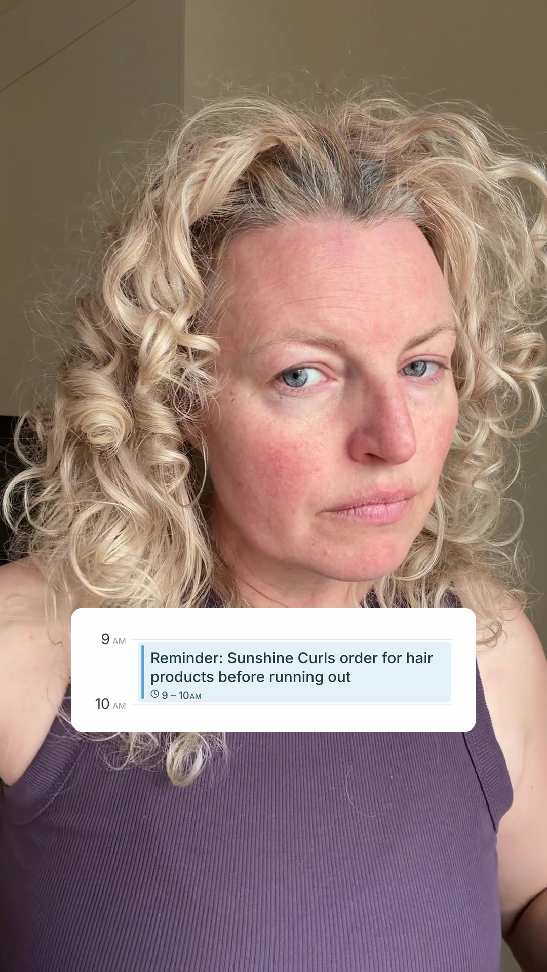 Sunshine Curls Facebook ad: If only I found these products 20 years ago.