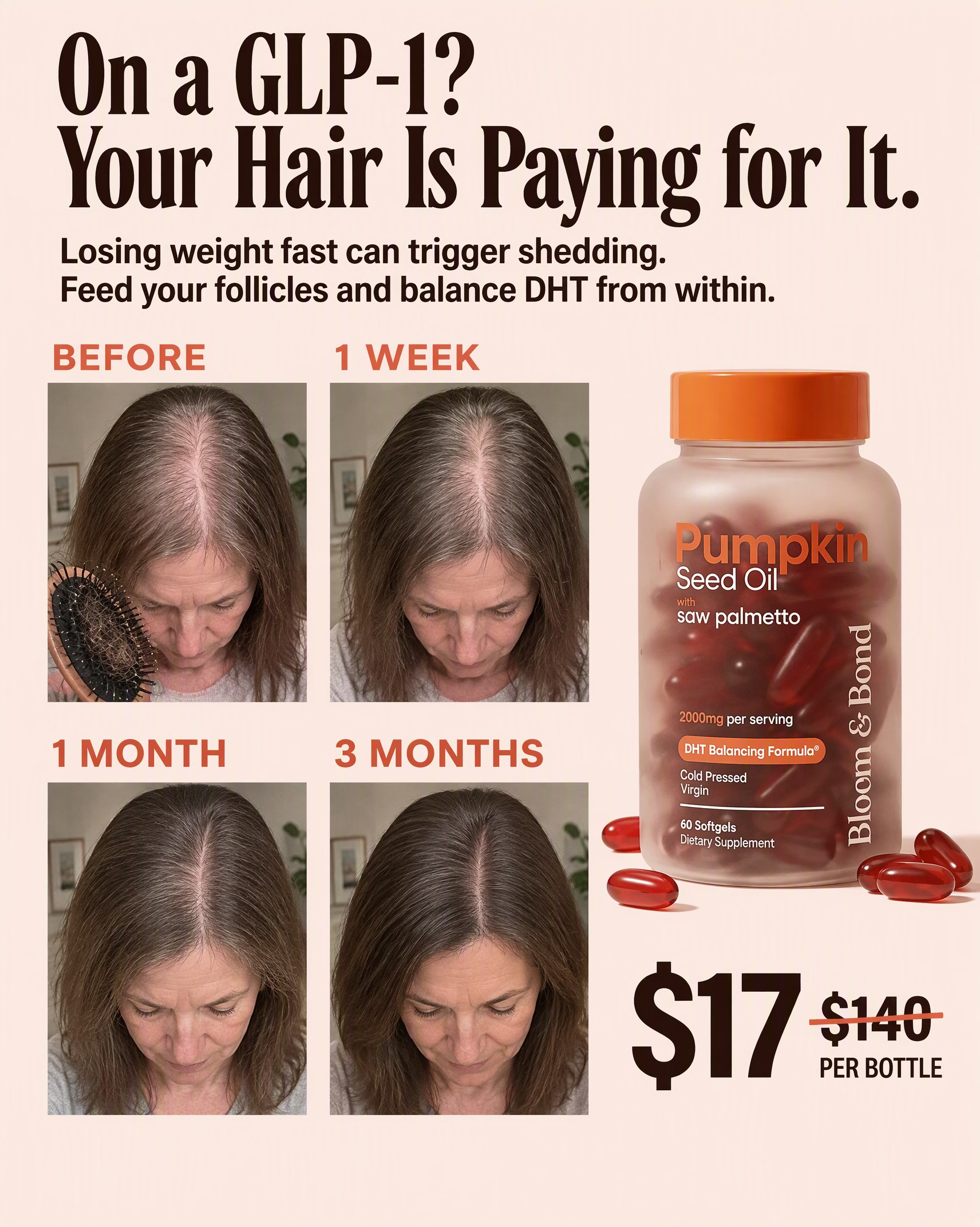 Beauty Reviews Facebook ad: Help Hair Loss Naturally