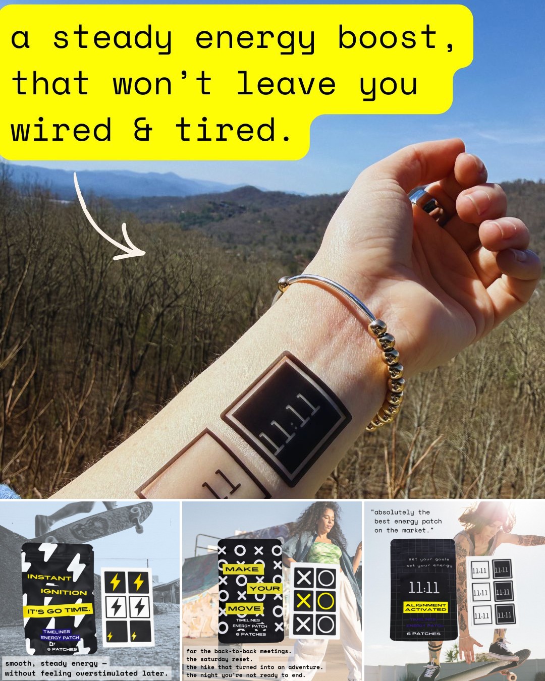 Energy Patch Co. Facebook ad: #1 energy supplement