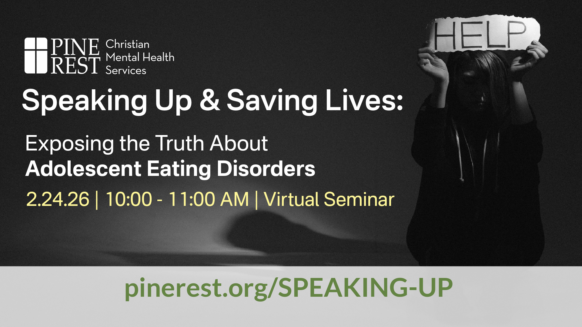 Pine Rest Facebook ad: Speaking Up and Saving Lives: Exposing the Truth about…
