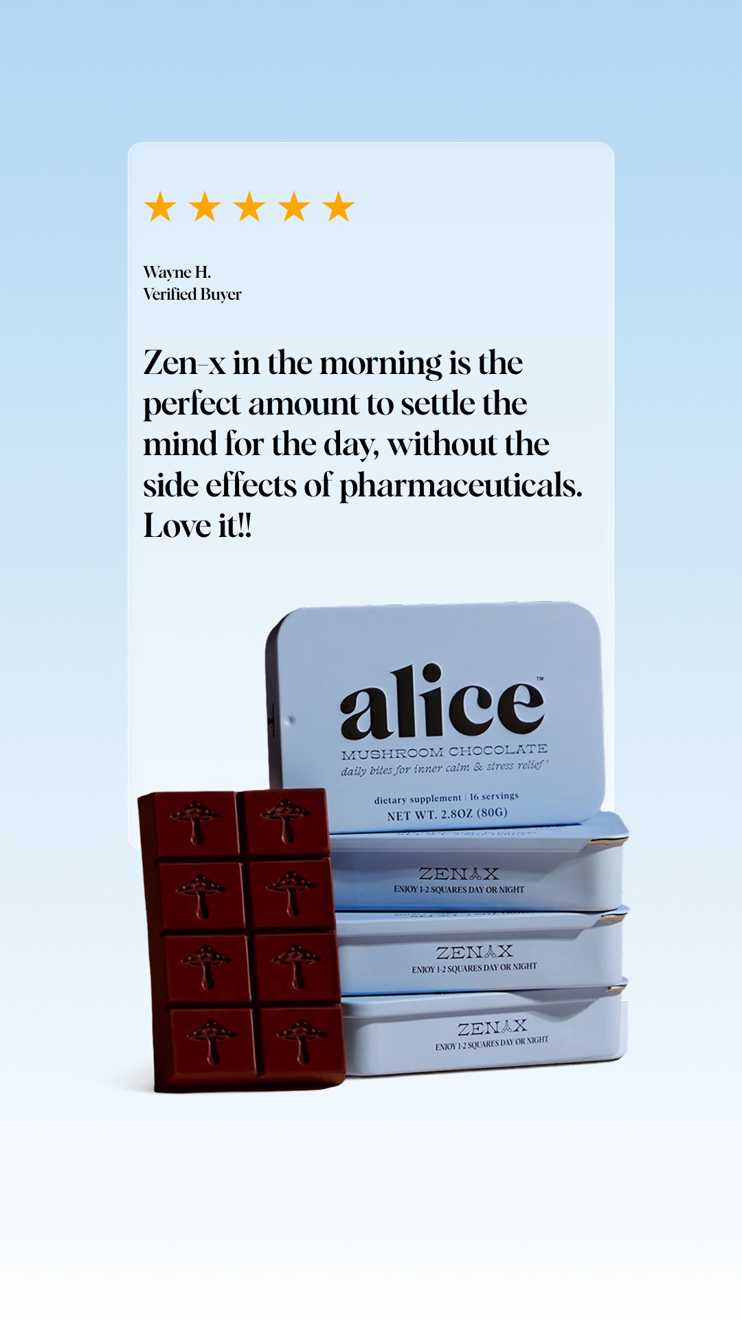 Alice Mushrooms Facebook ad
