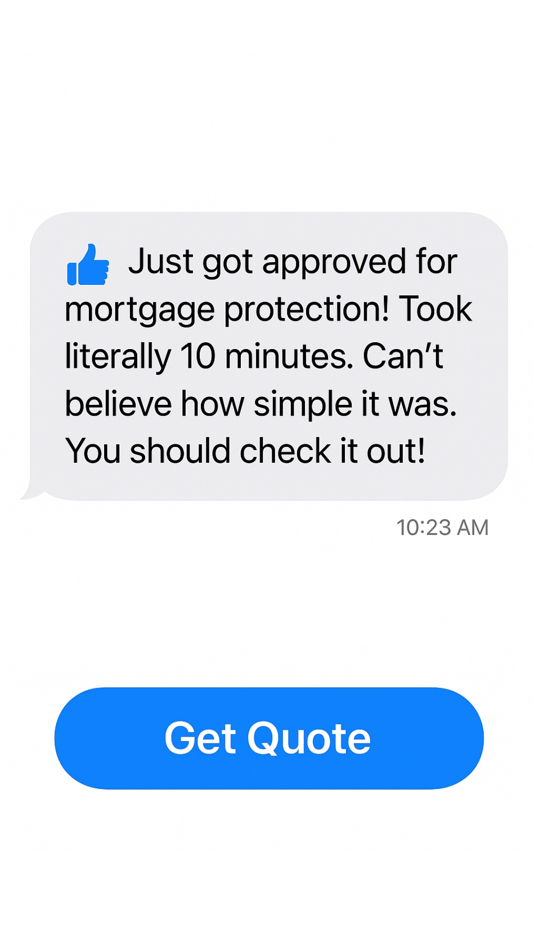 My Affordable Mortgage Coverage Facebook ad